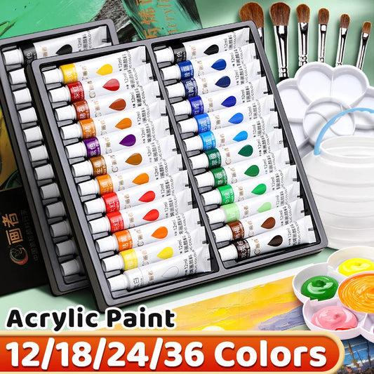 Other Vibrant Acrylic Paint Set For Paper Wood Canvas Rock