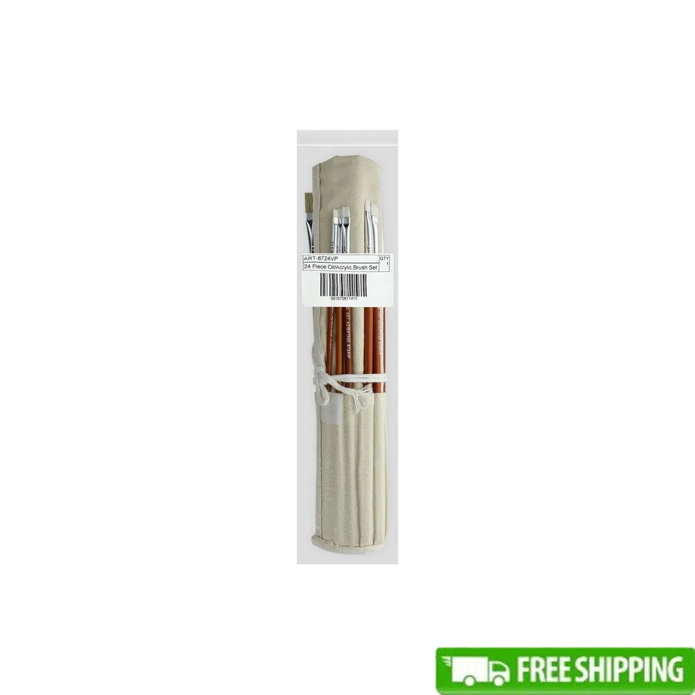 Professional Oil Acrylic Brush Set Nylon And Hog Bristles