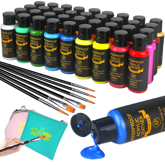 Memory Acrylic Leather Paint Kit For Shoes And Accessories