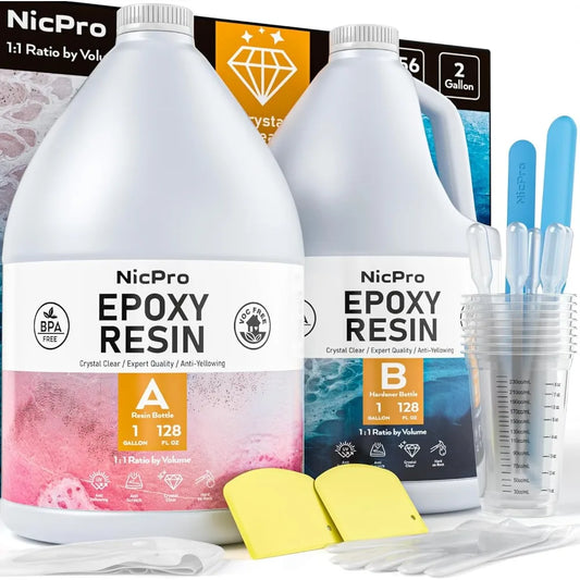 Crystal Clear Epoxy Resin Kit For Art Coating Casting