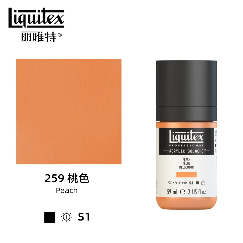 High Pigment Acrylic Gouache Paint Single Bottle Artist