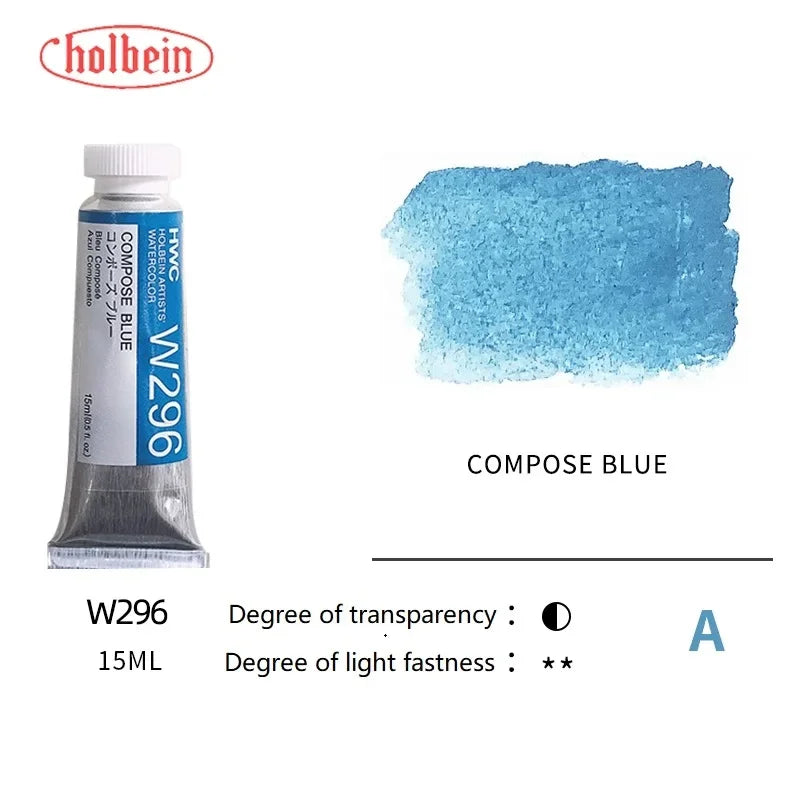 Holbein Transparent Watercolor Paint Artists Tubes Japan