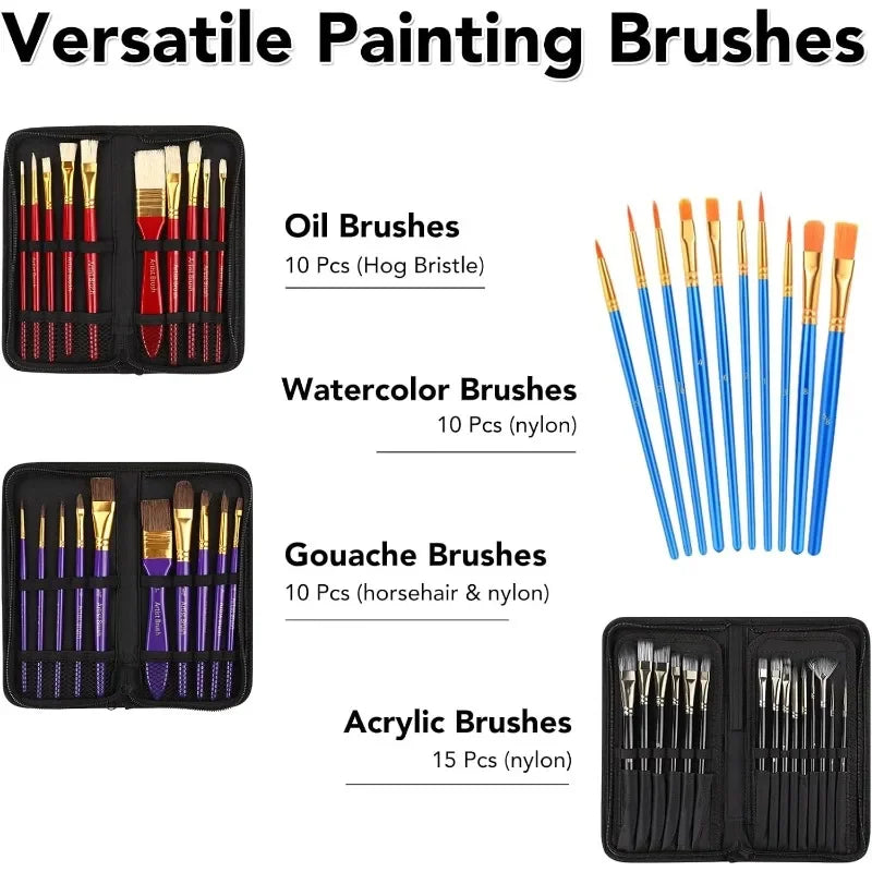 Hign Concerned 166 Pcs Artist Painting Set With 96 Paints