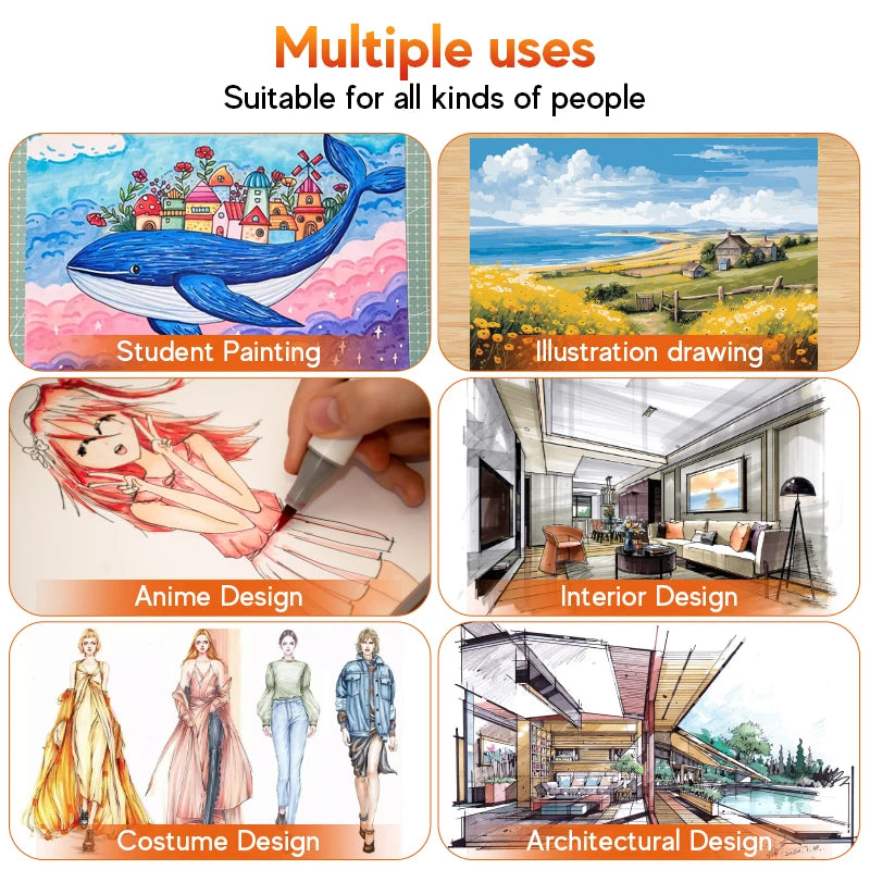 Professional Dual Tip Alcohol Art Markers For Artists
